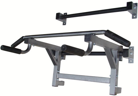 Турник-брусья PRO настенный с 2-мя перекладинами PlaStep