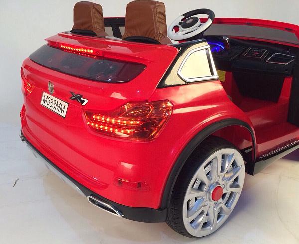 Электромобиль детский RiverToys  BMW M333MM (красный) с дистанционным управлением