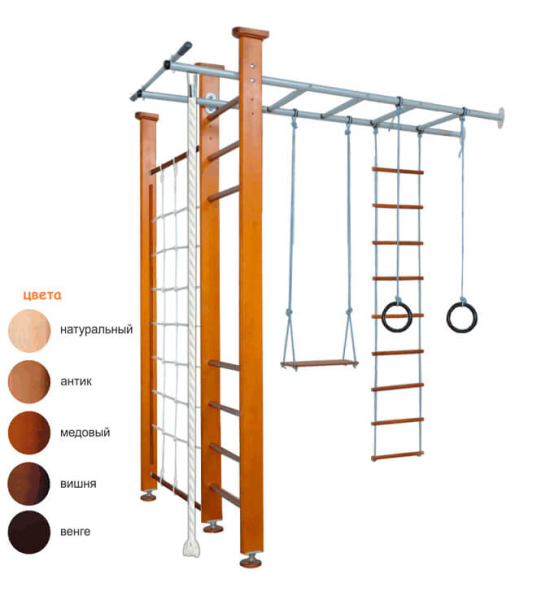 Детский спортивный комплекс Карусель 360Д  (ДСК-3Д.06.00) Рукоход (к стене) + сеть