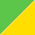 Зеленый с жёлтой крышей